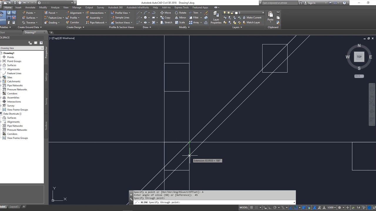 AutoCAD Construction Line Explained - how to use create and use construction line