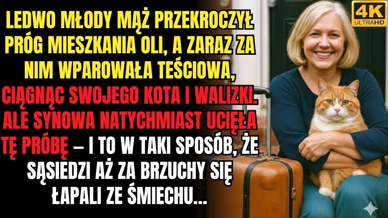 Teściowa z kotem i walizkami wprowadziła się do domu synowej, ale ta szybko pokazała, kto tu