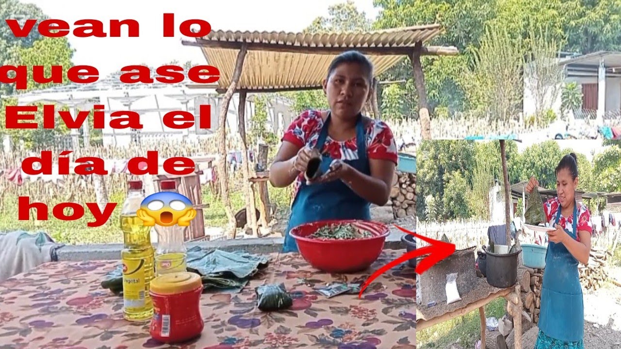 😱Elvia les muestra como es que ella ase unos ricos tamalitos de chipilin y vean como le quedan 
