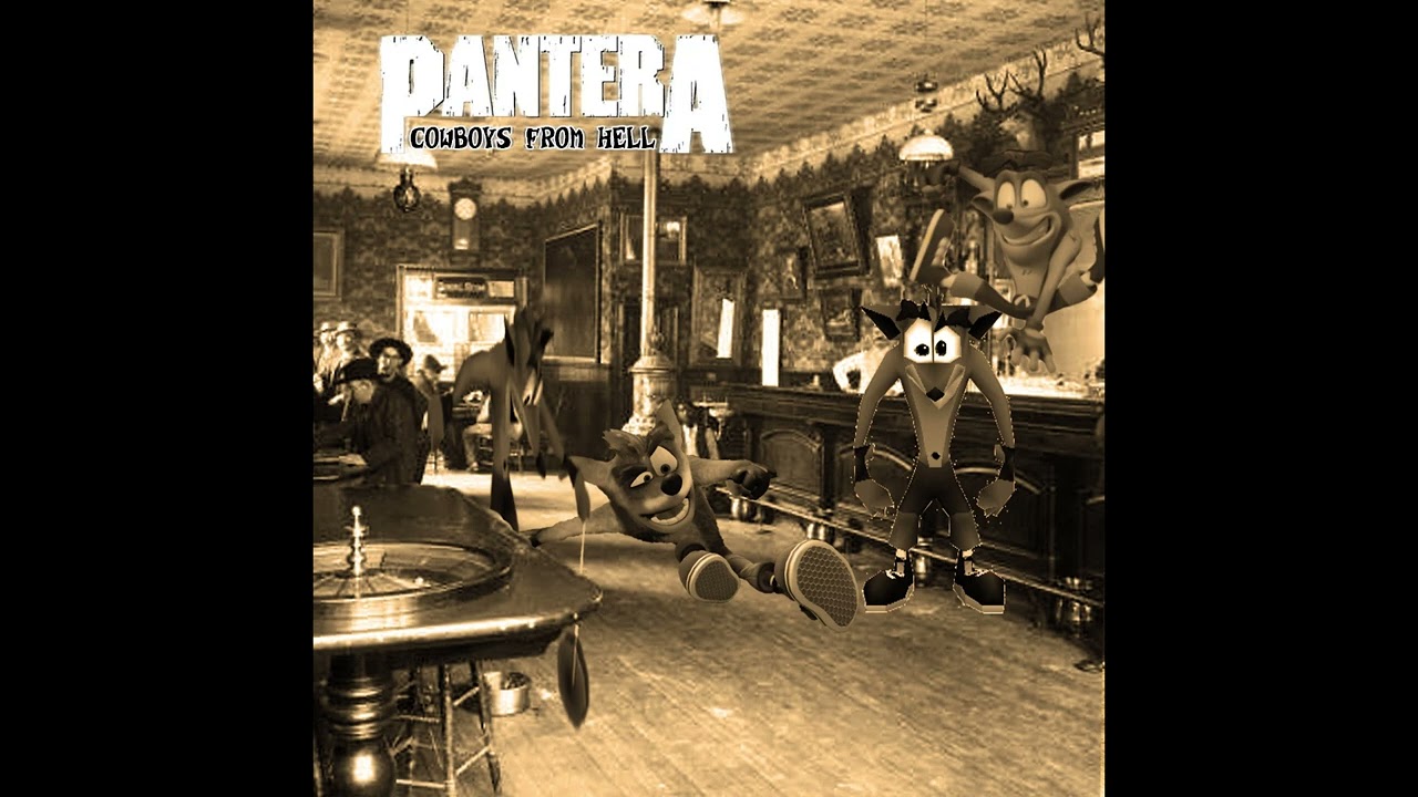 Pantera's Cowboys from Hell but in the Crash Bandicoot Soundfont