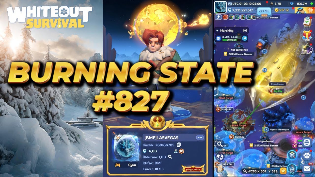 LASVEGAS SvS’de #827 Eyaletini Yakıyor! | Whiteout Survival