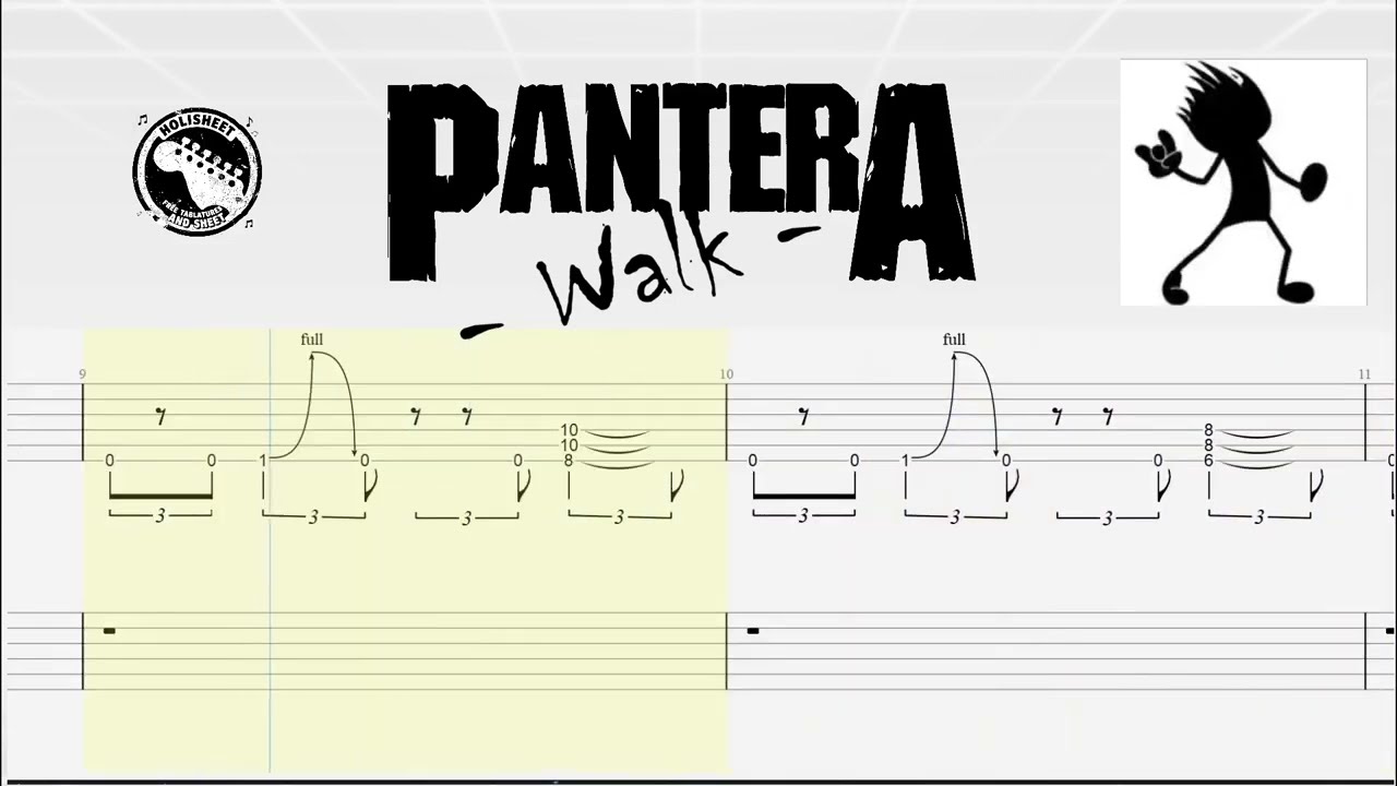 Pantera – Walk Guitar Tablature | Heavy Groove Metal Riff (Drop D)
