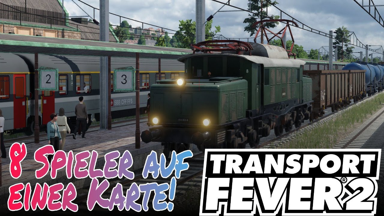 TRANSPORT FEVER 2 Community-Spiel - 8 Spieler auf einer Karte: So ist es ausgegangen! 😁