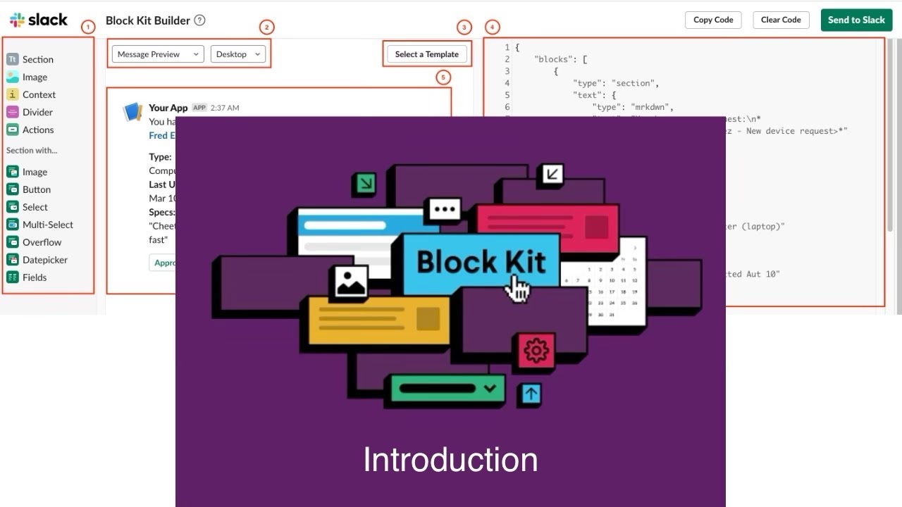 Intro to Slack BlockKit Builder