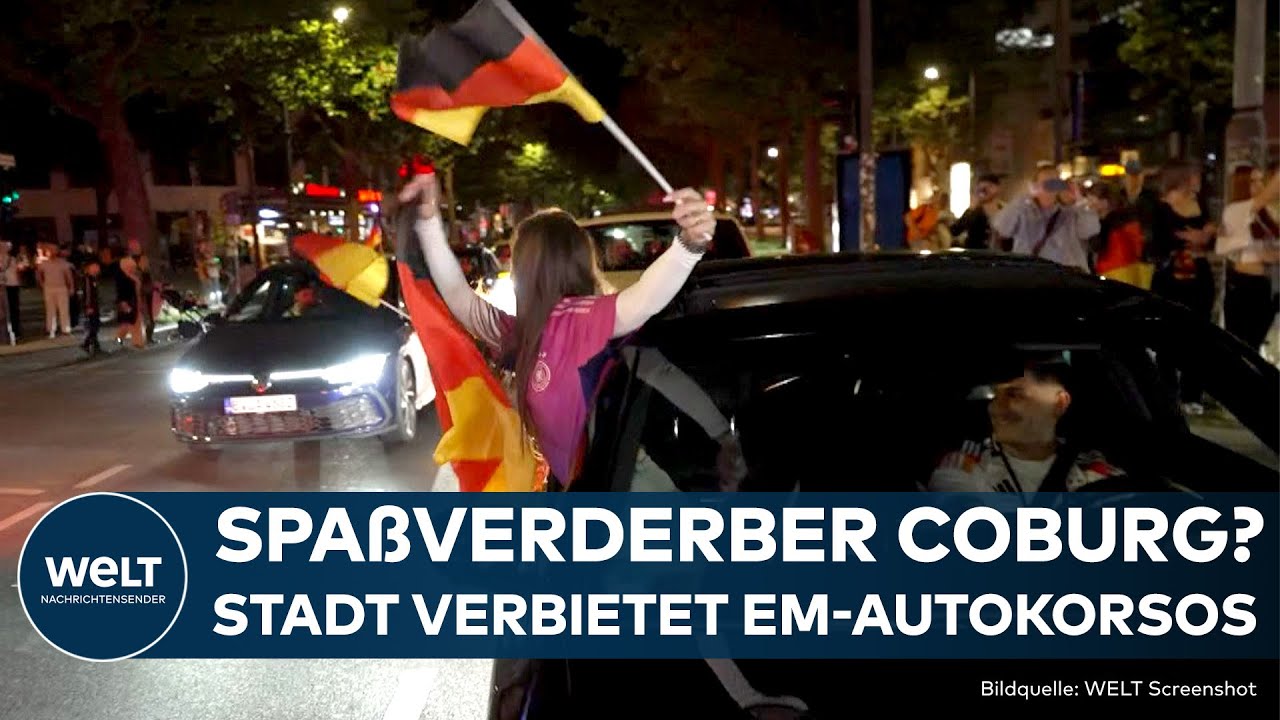 EM 2024: Coburg greift knallhart durch! Für Autokorsos gibts künftig Knöllchen!