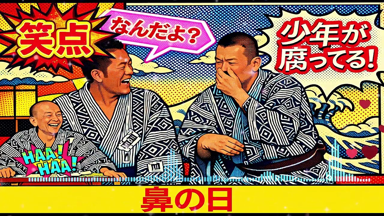 【笑点】🏵️🅷🅾🆃🏵️「鼻の日...なんだよ？少年が腐ってる！」🍁