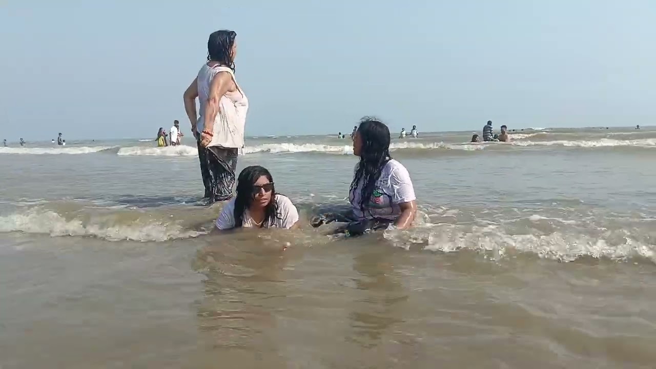 Digha sea beach fun 🏖️#digha#viral#youtube#vlog#feed#beach#funny#explore#foryou#family#sea#trending 
