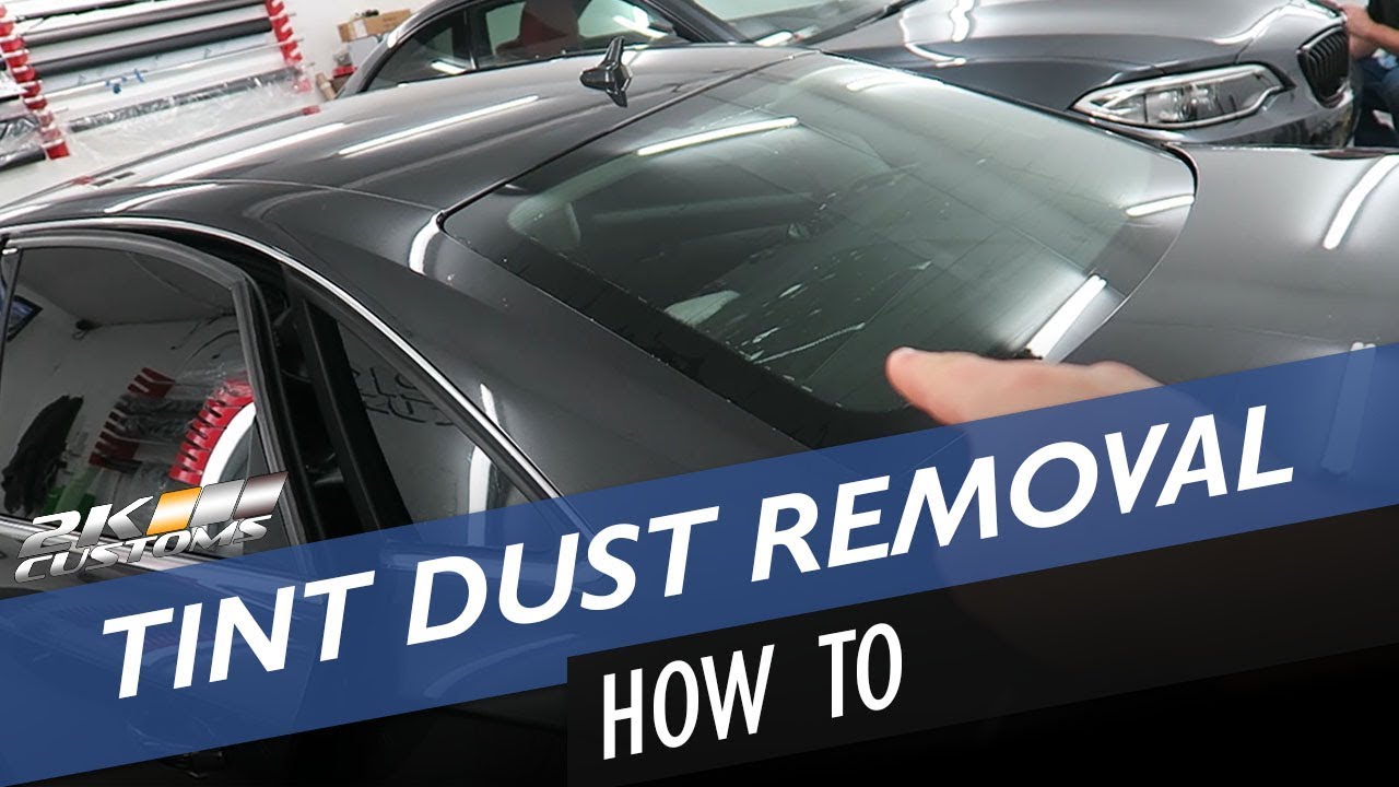 How to remove window tint dust and tinting rear window on a saloon car!