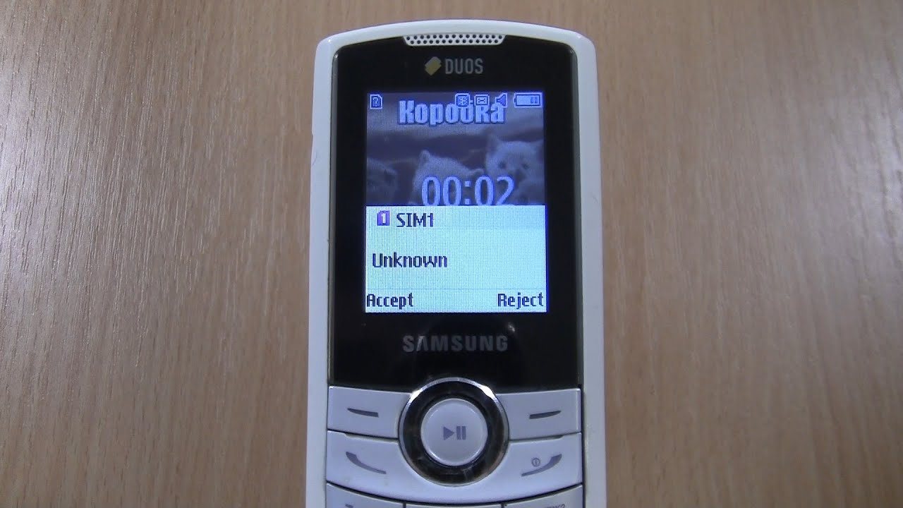 incoming call via Fake call Samsung E2232