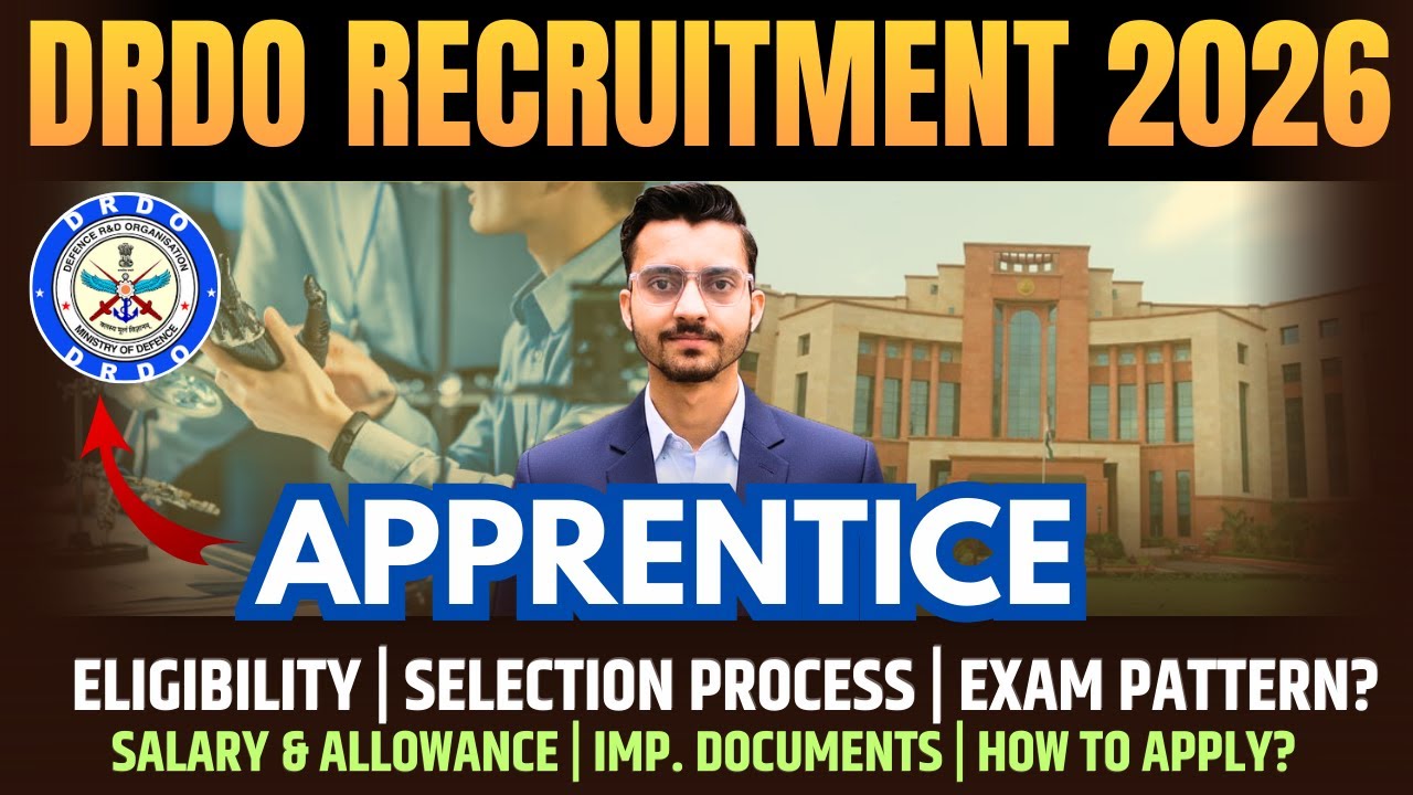 DRDO VRDE JRF Notification 2026 | Eligibility, Selection Process & Salary detail | DRDO JRF Vacancy