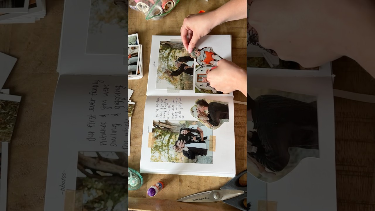 EASY BABY BOOK: How I scrapbook as a first time mom #babybook #scrapbooking