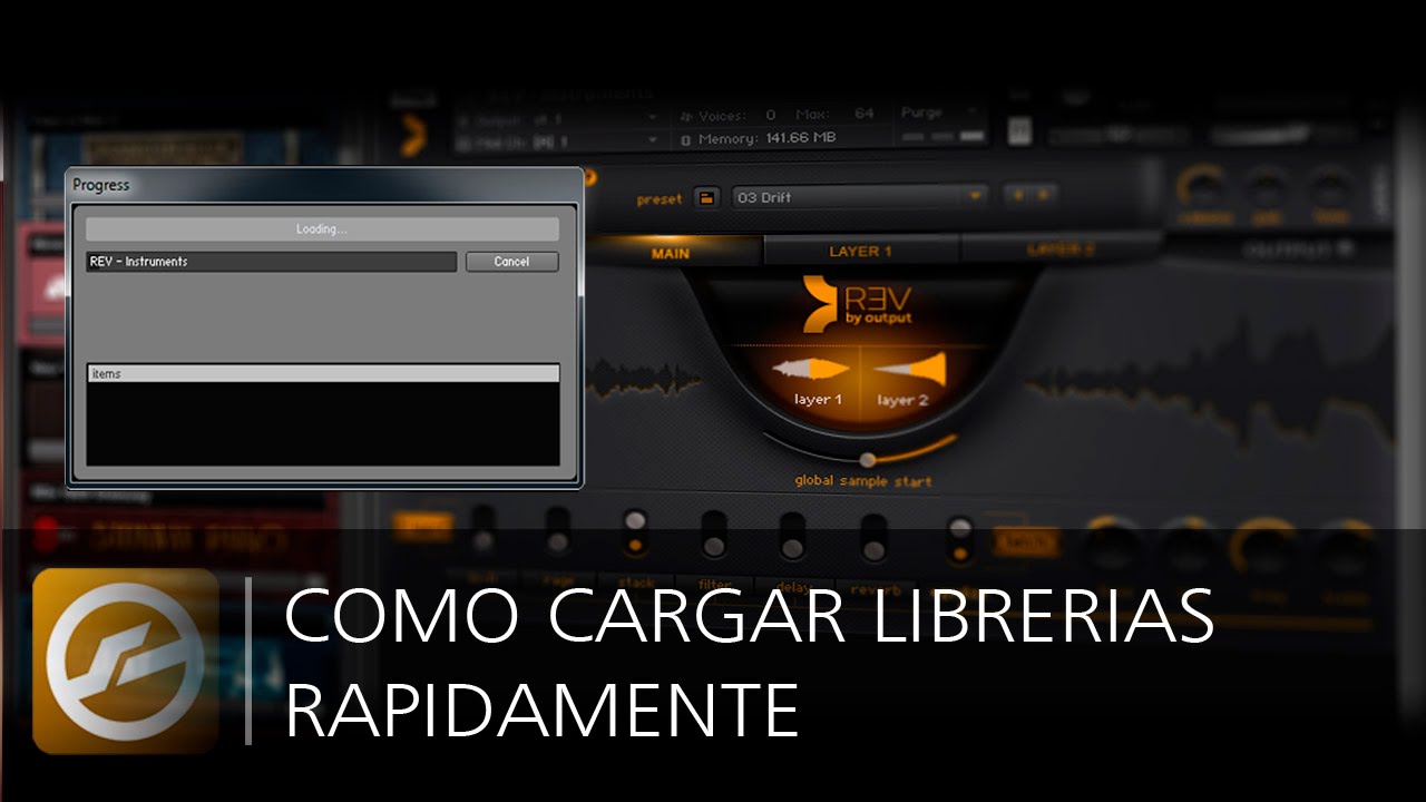 Como Cargar Librerias rapidamente en Kontakt