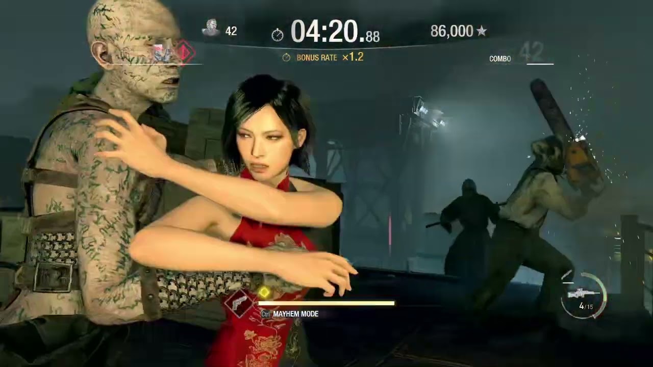 Resident Evil 4 Remake - Mercenaries - Docks - ADA DRESS S++