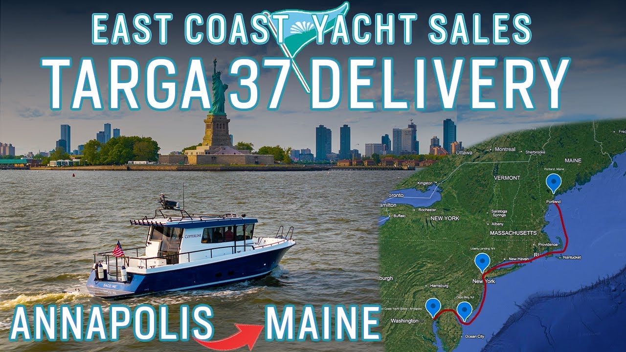 Fastest delivery yet! 🛥️💨 Annapolis MD ➡️ Portland ME on the latest Targa 37 customer handover in 🇺🇸