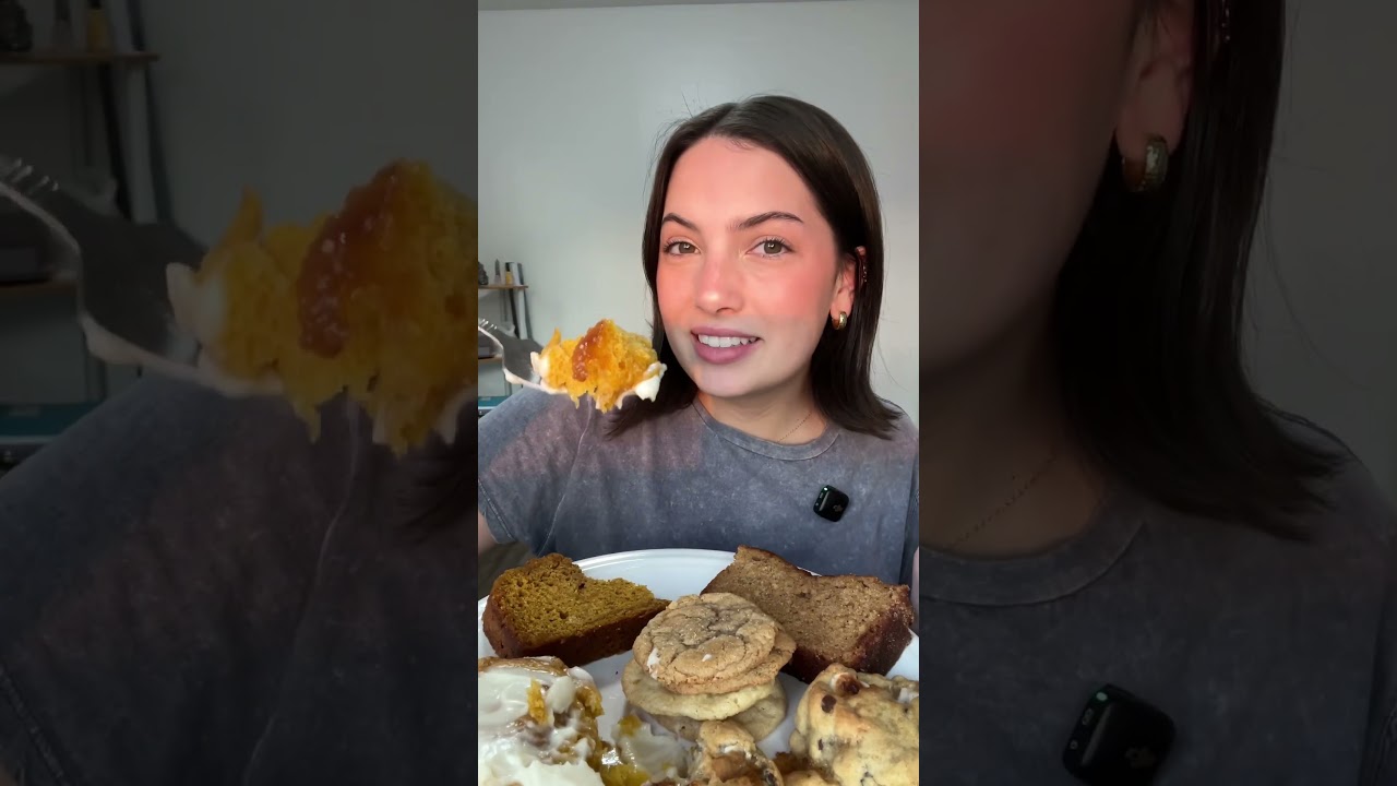 Everything is a 10/10 🍂 #foodreview #tastetest #eatingsounds #eatingasmr #eating #fallfood #foodie