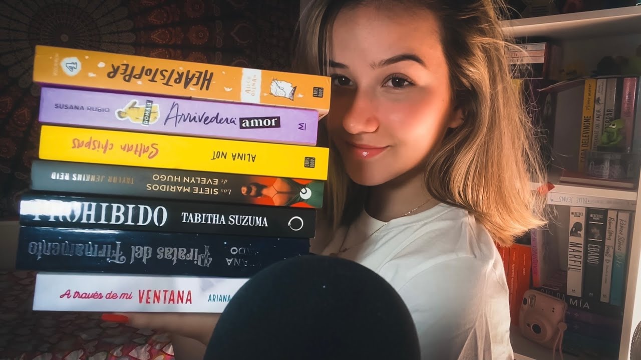 ASMR ENSEÑANDO MIS LIBROS NUEVOS PARTE 1 📚💞