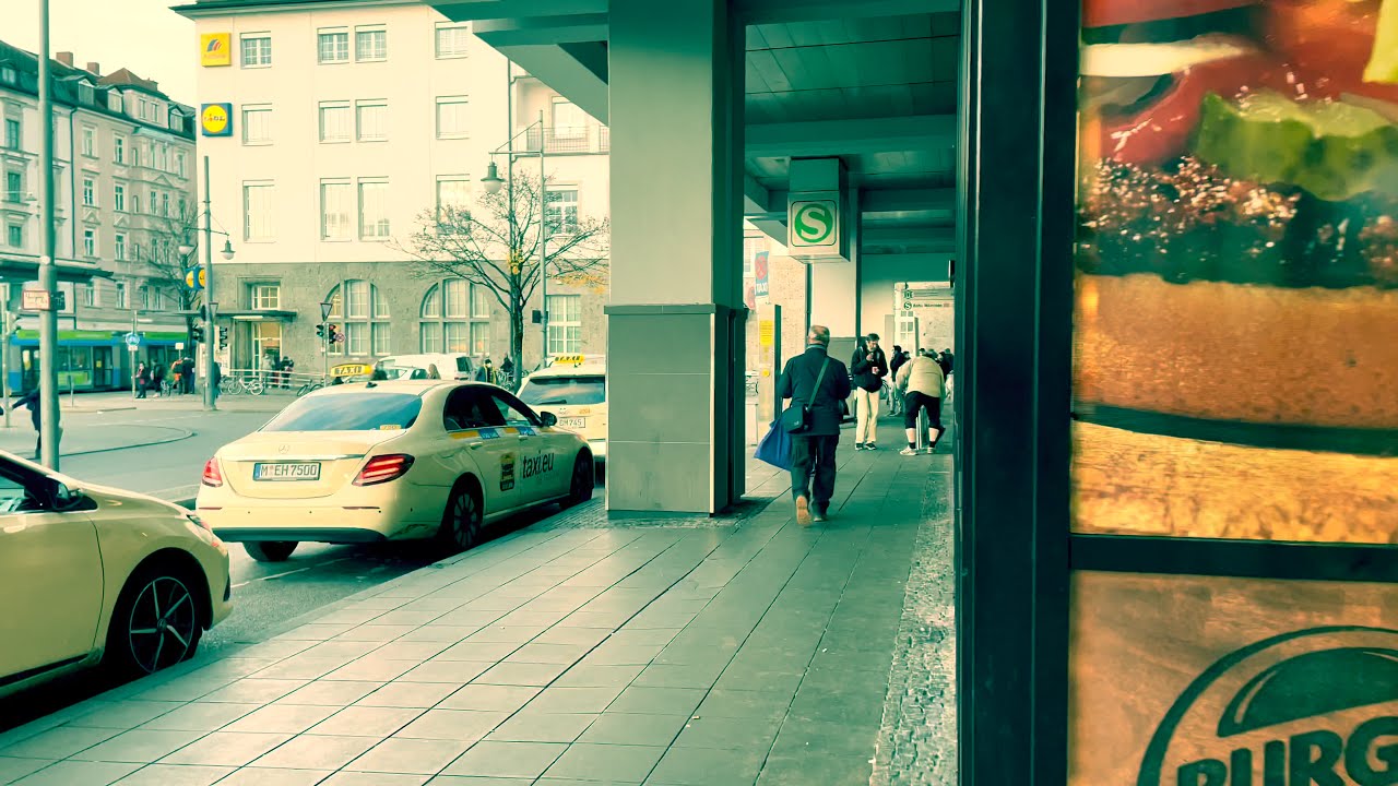 Walking in Munich around Ostbahnhof Station - Germany - 4K HDR