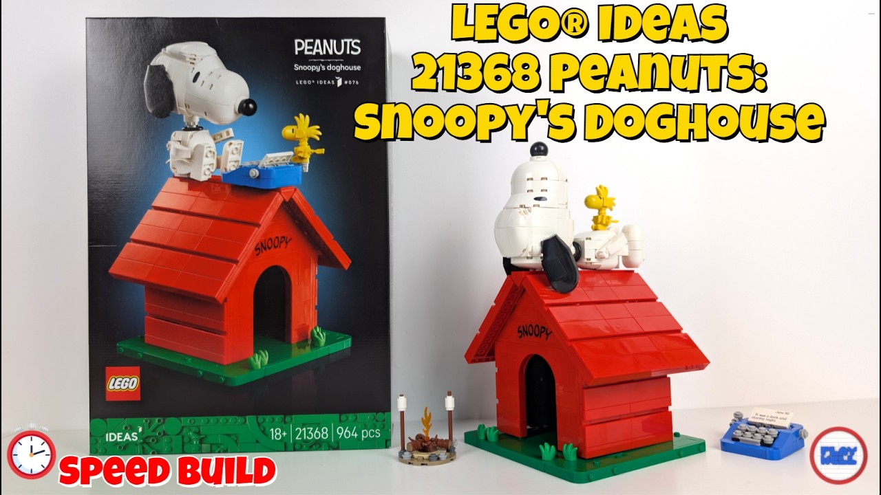 Building all versions of the new LEGO&reg; Ideas 21368 Peanuts: Snoopy's Doghouse