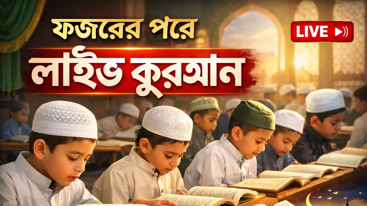 Tawhid Islam is live ফজরের পরে মাদ্রাসার ছাত্রদের মনোমুগ্ধকর কোরআন তেলাওয়াতের ক্লাস।