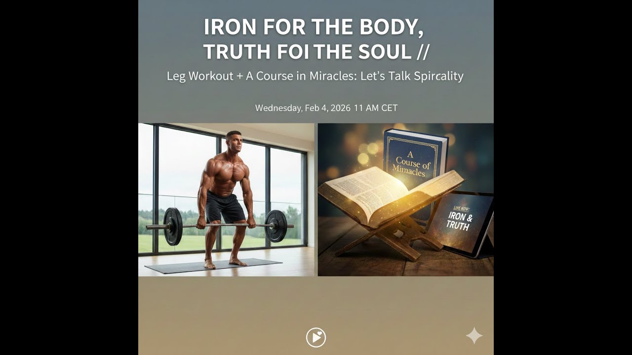 Iron for the Body, Truth for the Soul- Leg workout + A course in miracles- From Page 1!