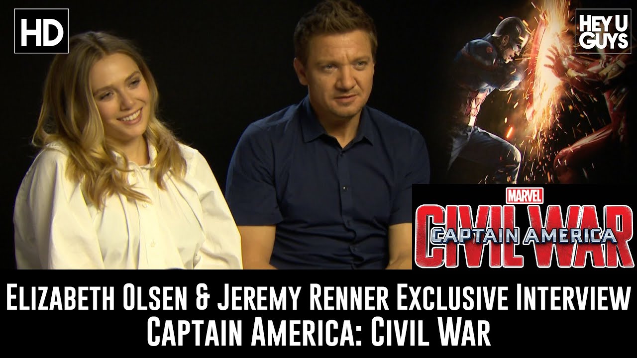 Elizabeth Olsen & Jeremy Renner Exclusive Interview - Captain America: Civil War