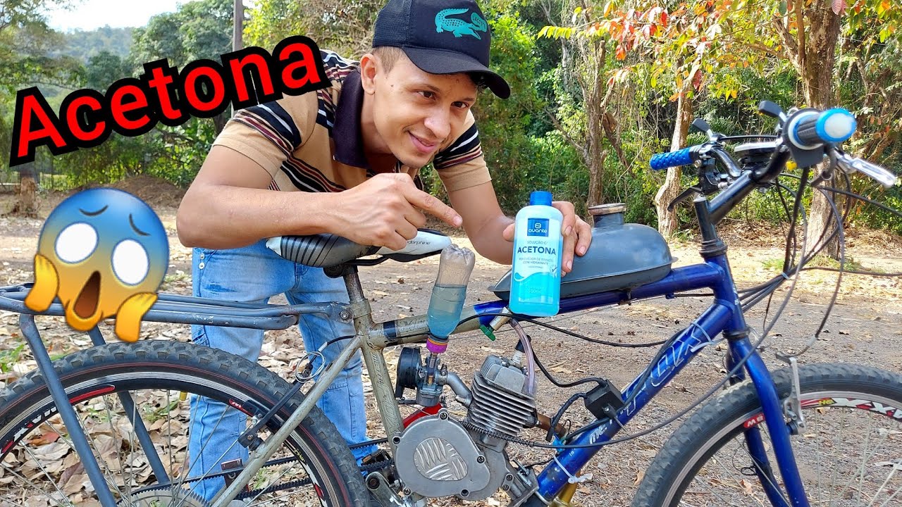 coloquei ACETONA na MOTORIZADA em lugar de gasolina ,olha no que Deu