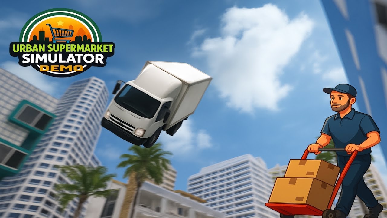 Delivery Truck Went FLYING After My First Pickup! | Urban Supermarket Simulator Demo