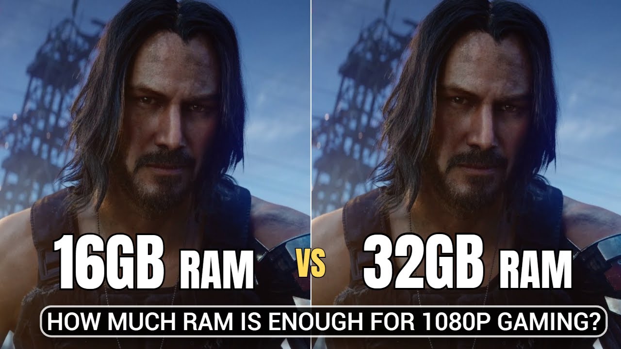 16GB vs 32GB RAM 1080p Gaming Test