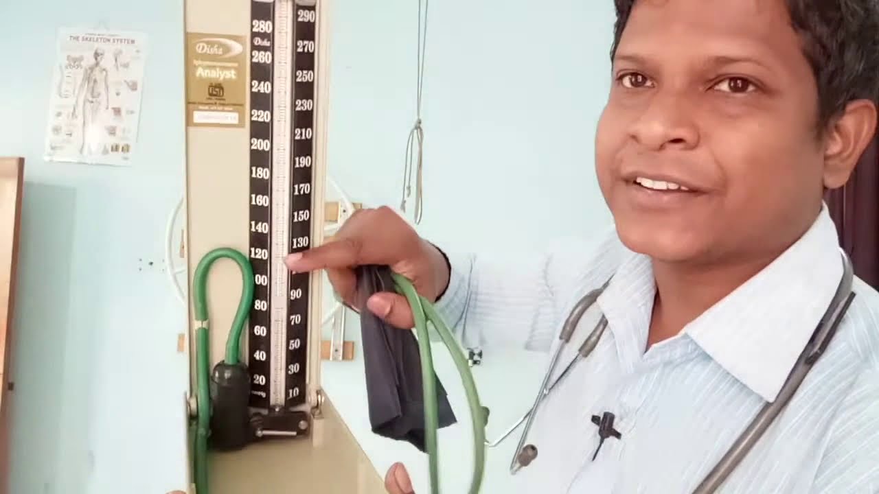 How To Measure BP using Sphygmomanometer (Hindi)