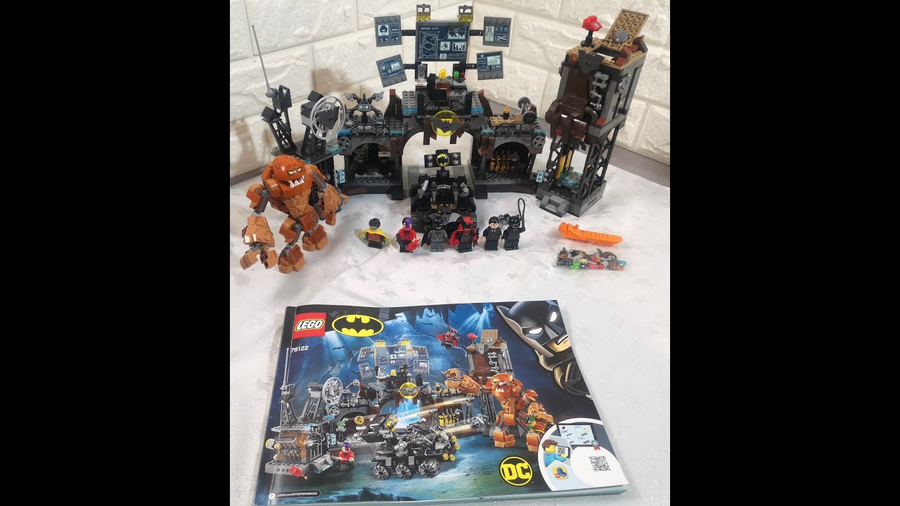 LEGO 76122 DC Comics Super Heroes Batcave Clayface Invasion 100% Complete No Box