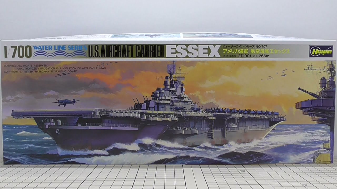 Hasegawa 1/700 AIRCRAFT CARRIER ESSEX Kit Review