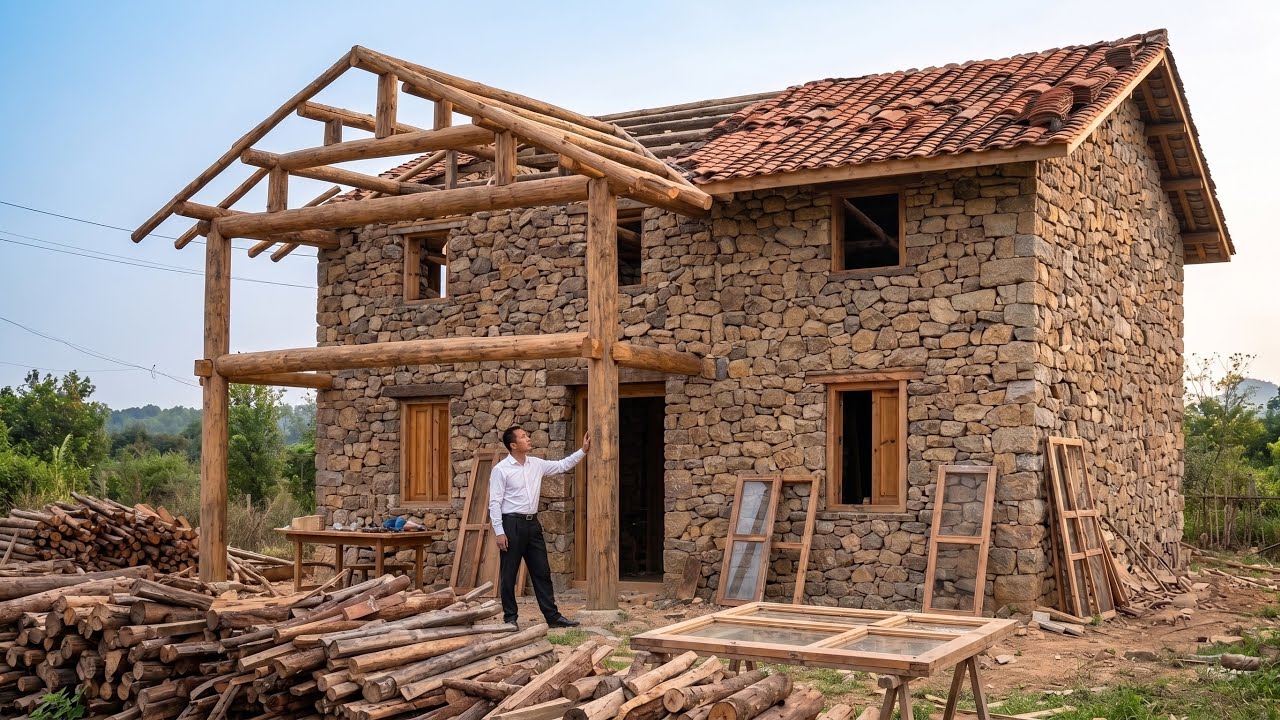 Incredible! The Man Built A Massive Stone Estate From Scratch./By @TriệuTam-b9s