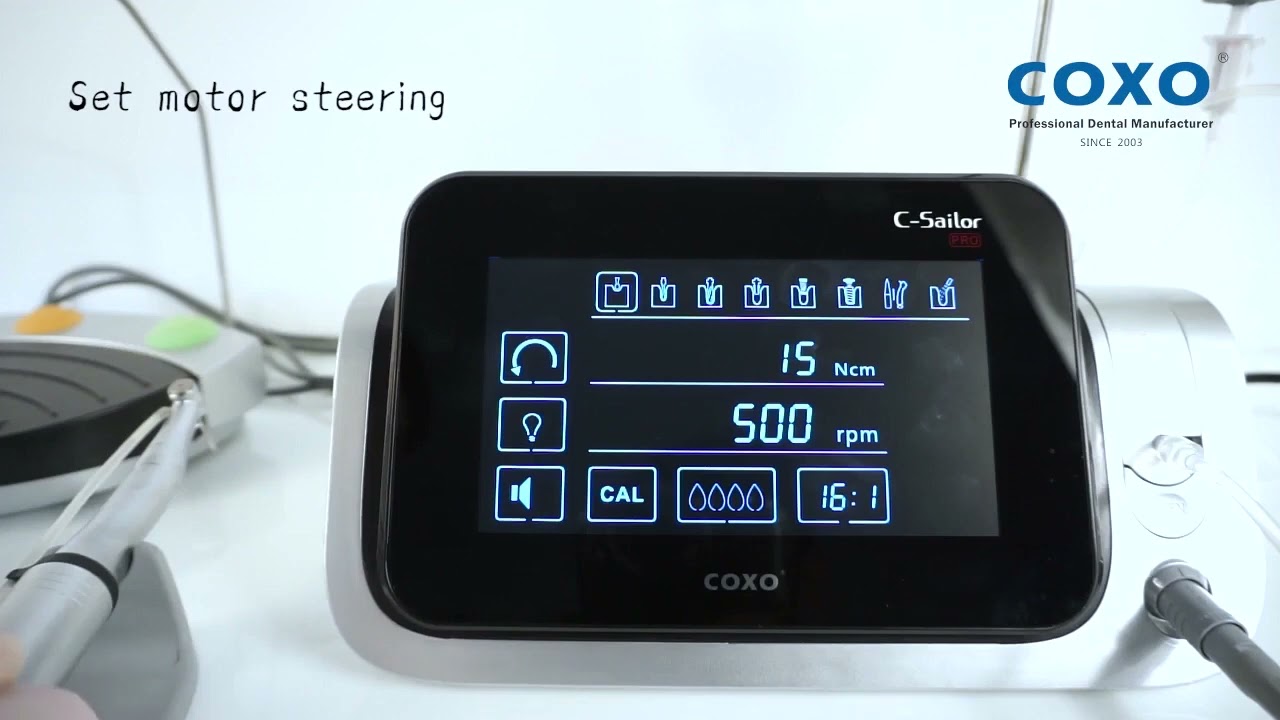 Coxo C-Sailor Pro Led Fizyodispanser Cihazı Çalışması -  C Sailor Pro Implant machine Operation