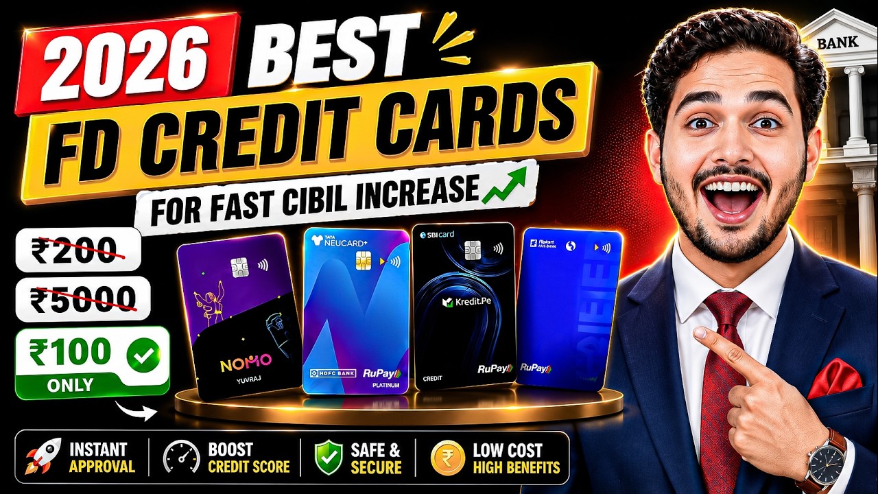 Top 3 FD-Based Credit Cards 2026 | Best Credit Cards Against Fixed Deposit in India | FD Credit Card
