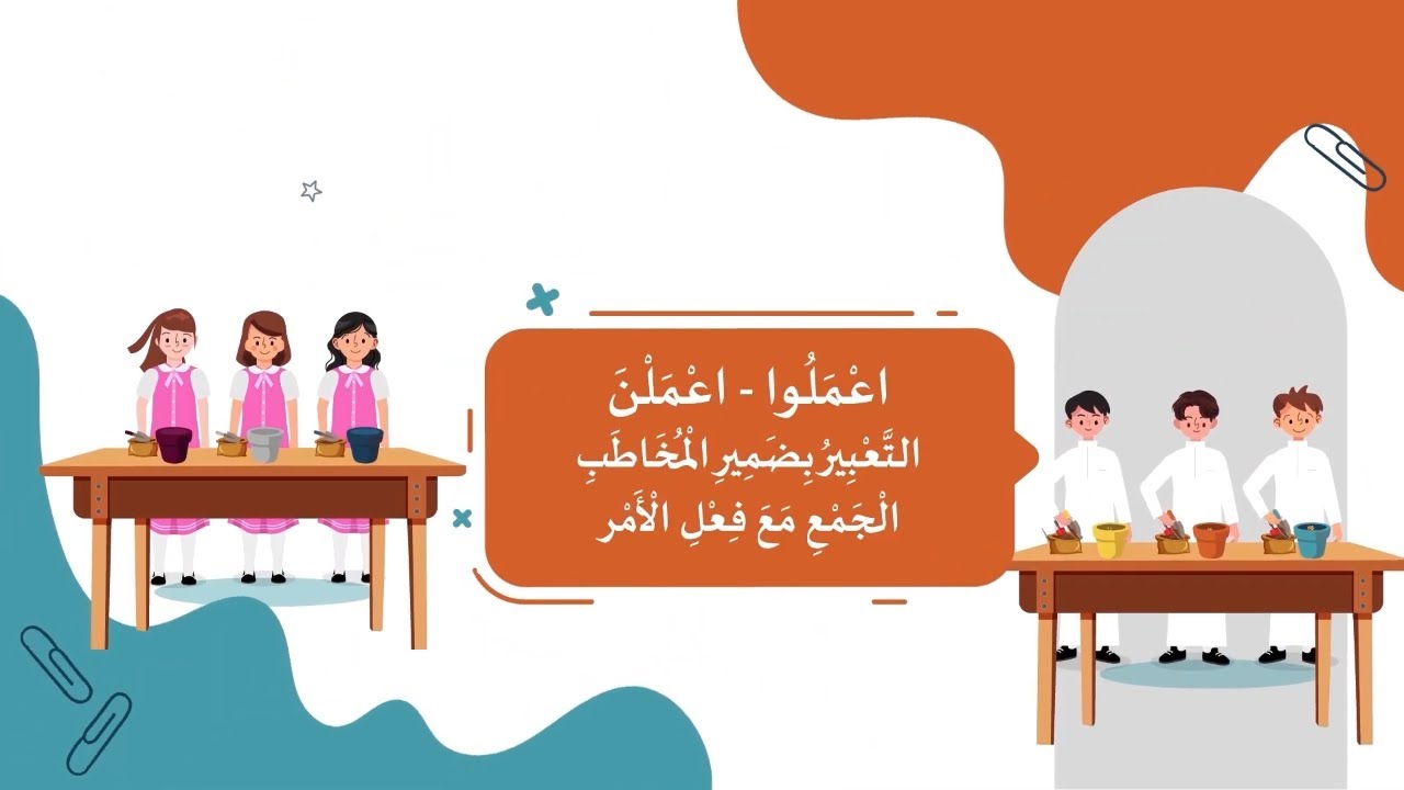 التعبير بضمير المخاطب الجمع مع فعل الأمر (اعملوا - اعملن)