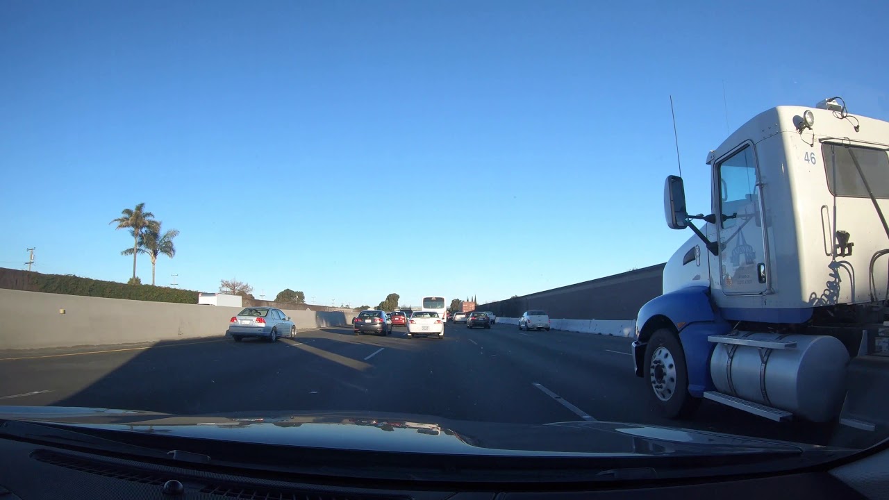 Time-Lapse Drive: San Jose to Oakland CA and back March, 5th 2018
