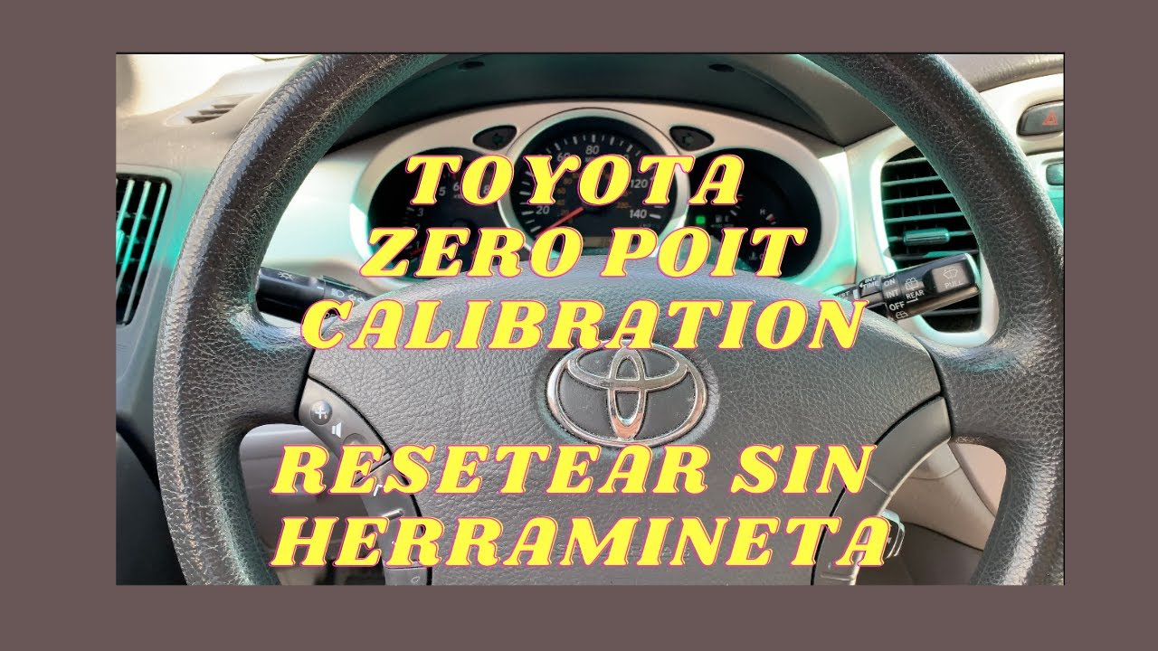 TOYOTA ZERO POINT CALIBRATION VSC,TRAC OFF CHECK ENGINE C1336