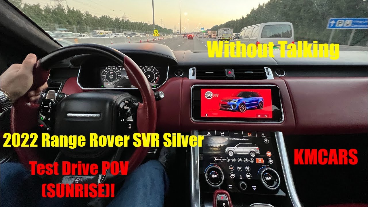 2022 Range Rover SVR Silver - Test Drive POV (SUNRISE)!