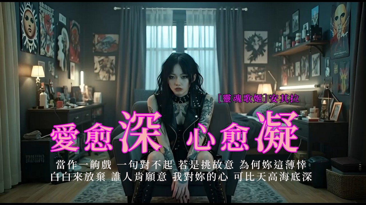 愛愈深心愈凝 /安其拉ai演唱  [ 愛愈深 心愈凝 未鎮靜這段感情 是幸 還是不幸  ]#老歌新唱