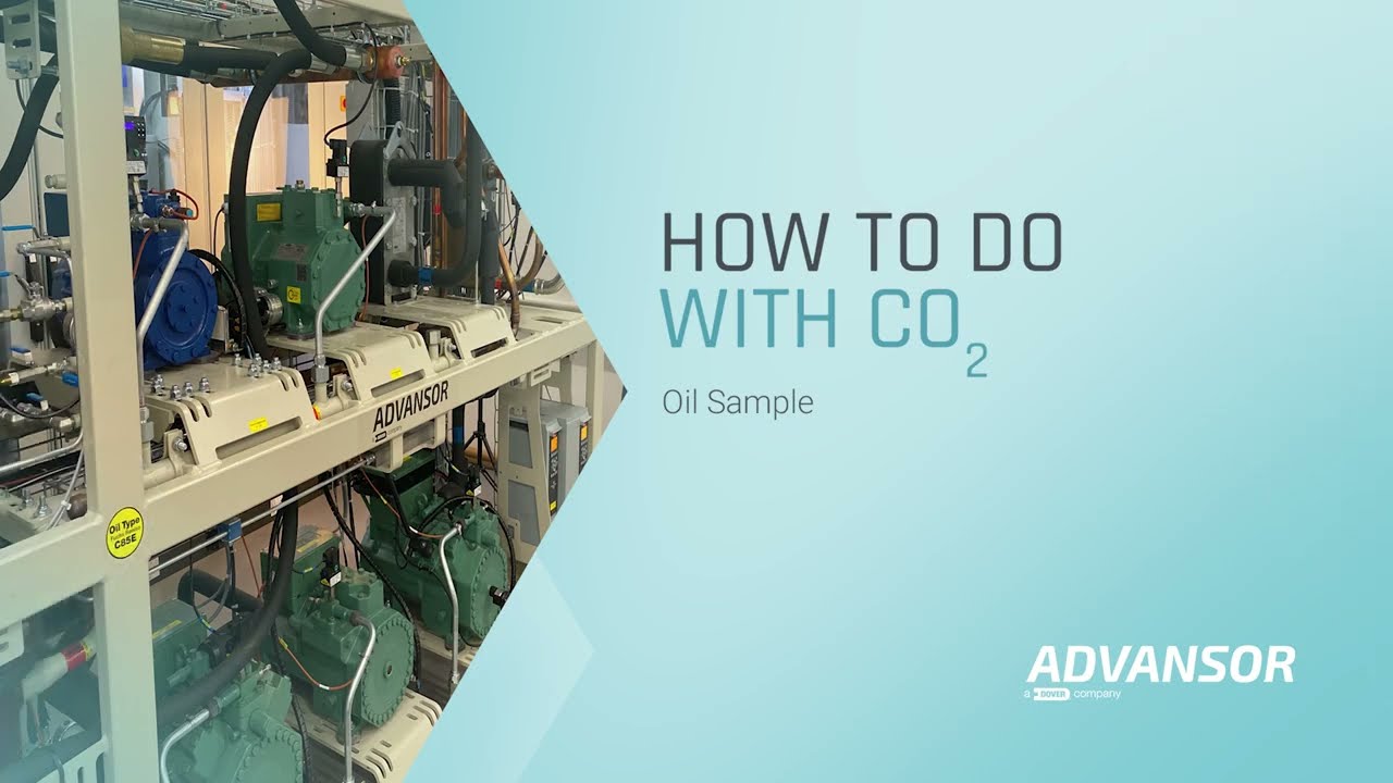 Collect an oil sample from an Advansor rack