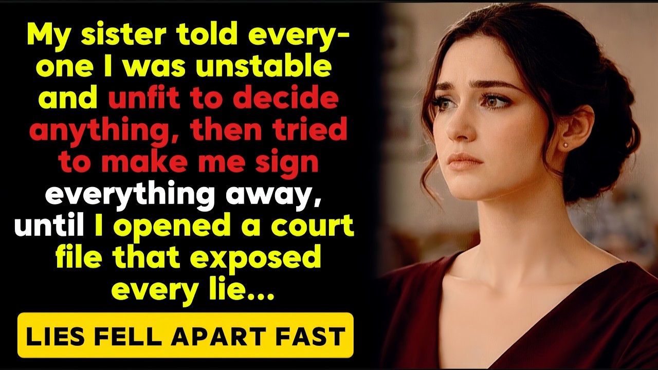 MY SISTER CALLED ME “MENTALLY UNSTABLE” — UNTIL A STRANGER HANDED ME A SEALED COURT FILE…