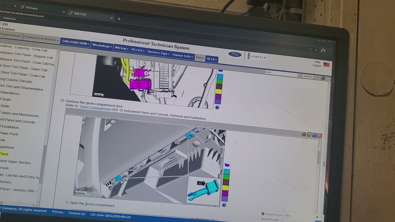 2020 Ford F250 Dash Removal Ford Instructions - Subscriber Request