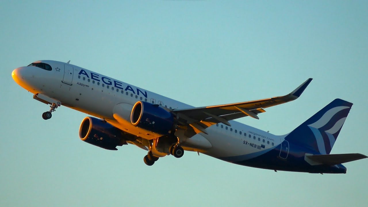 GOLDEN HOUR & DUSK TAKEOFFS & LANDINGS | Athens Airport Plane Spotting (ATH) | Single RWY Operations