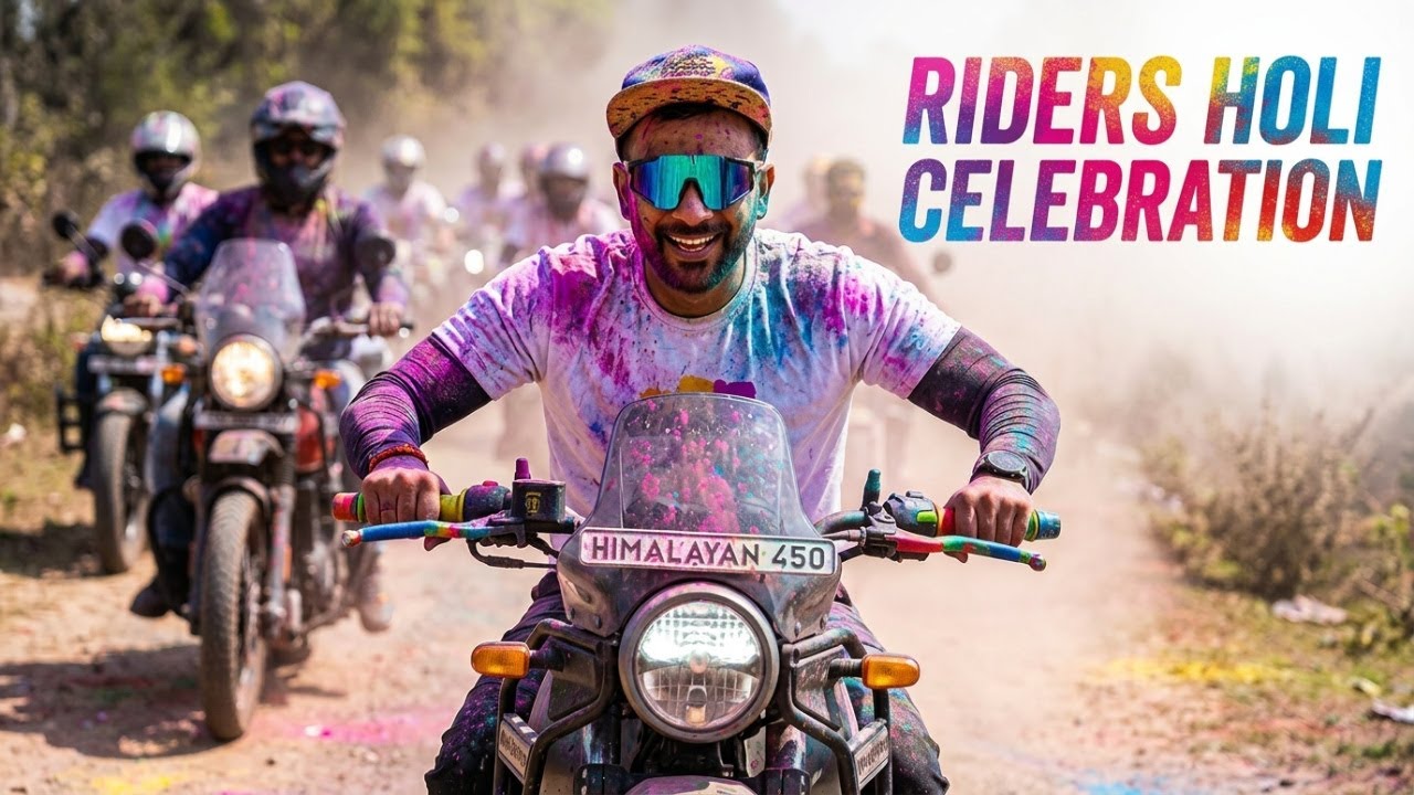 Holi celebration Bike Ride 2026 | Riders Ke Saath Rang, Masti & Brotherhood #himalayan450