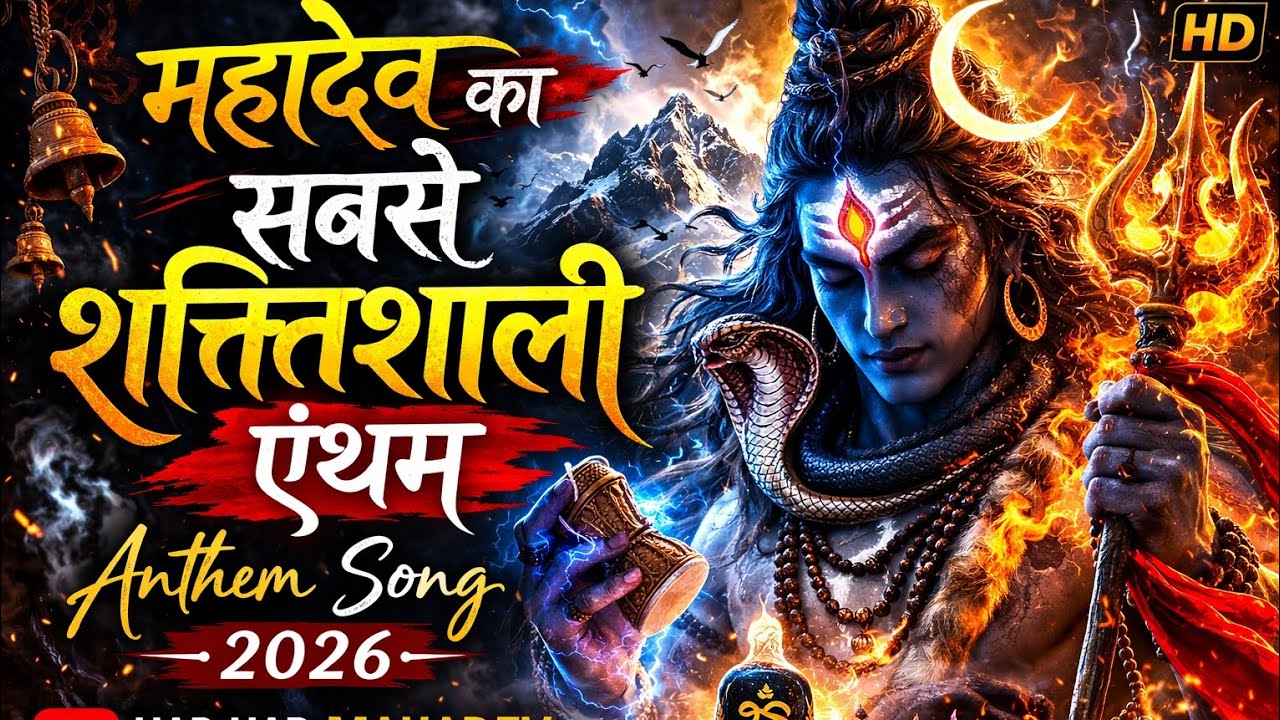 Mahadev Anthem Song 2026 🔱 Bam Bam Bhole | Har Har Mahadev Powerful Devotional Song #mahadev 