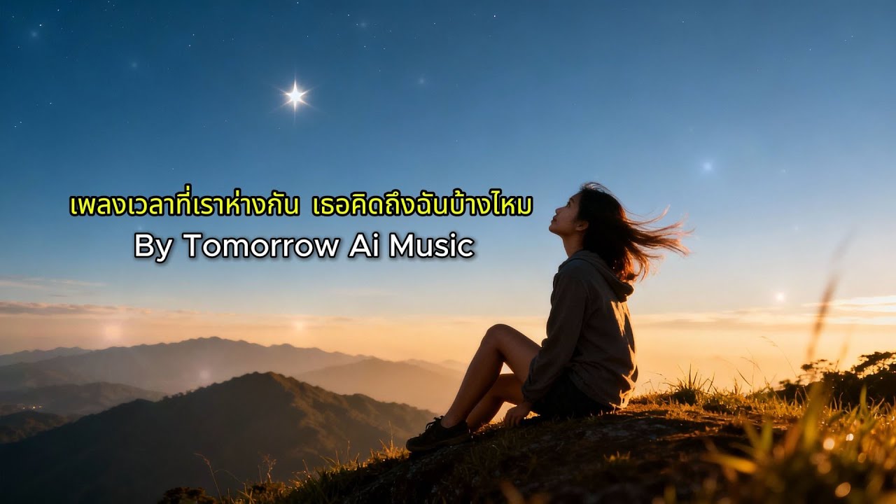 เพลงเวลาที่เราห่างกัน เธอคิดถึงฉันบ้างไหม? : By Tomorrow Ai Music