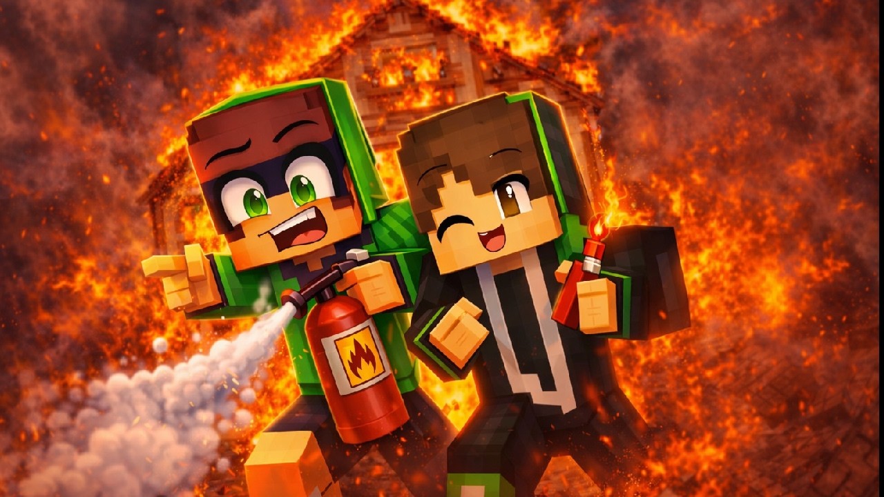 BEBEK STYLE VE CENGO EVİ YAKTI -Minecraft