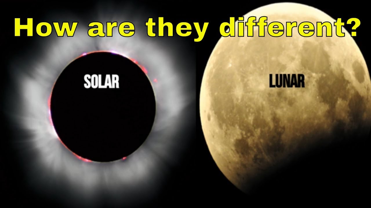 Difference between a Solar and Lunar Eclipse