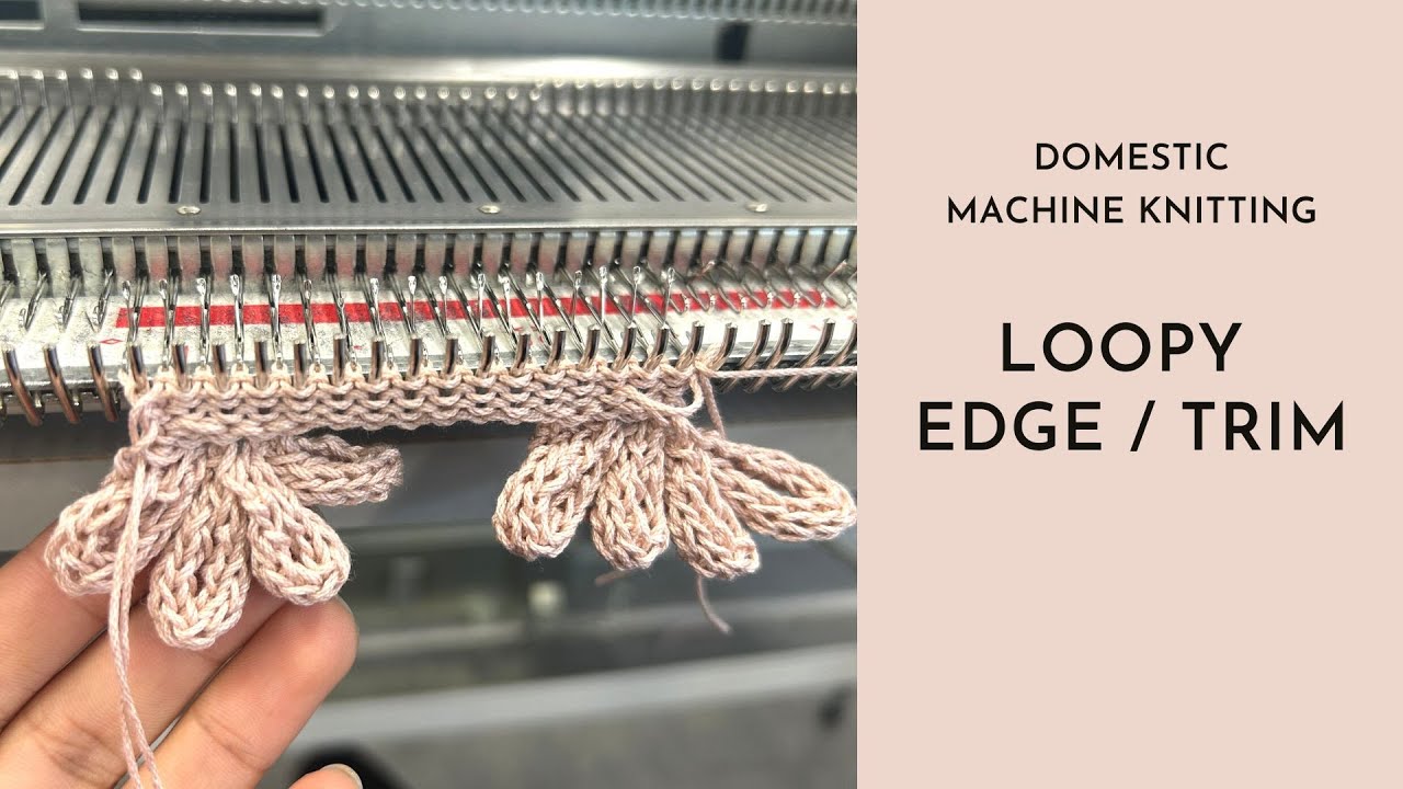 Machine Knitting Techniques - Knitting Flowers