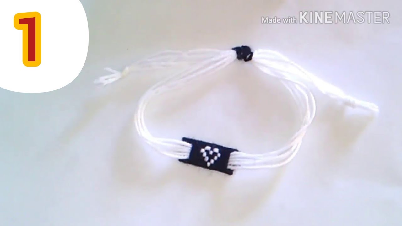 🔵DIY/ كيفية عمل 💓 قلب على اساور الأسماء بطريقة سهلة جدا 😍